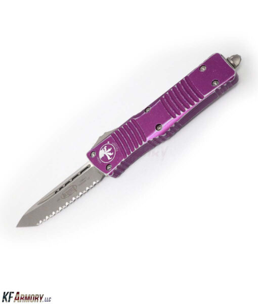 Microtech Combat Troodon T/E STW FTD FS OTF Automatic Knife 3.8" Apocalyptic - Distressed Violet