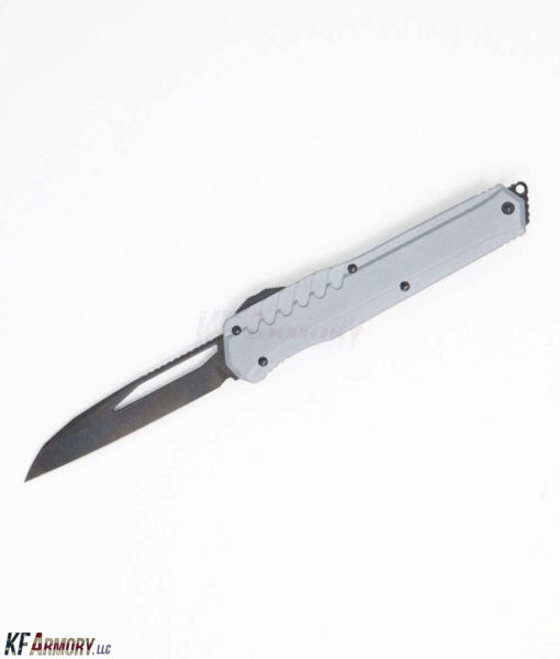 Microtech Cypher MK7 S/E OTF Automatic Knife Gray (4" Black) 241M-1DLCGY