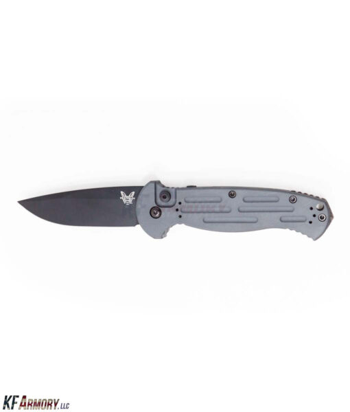 Benchmade AFO II Automatic Folding Knife - 3.56" Black 154CM Drop Point - Custom Gray Handles - 9051BK-1601