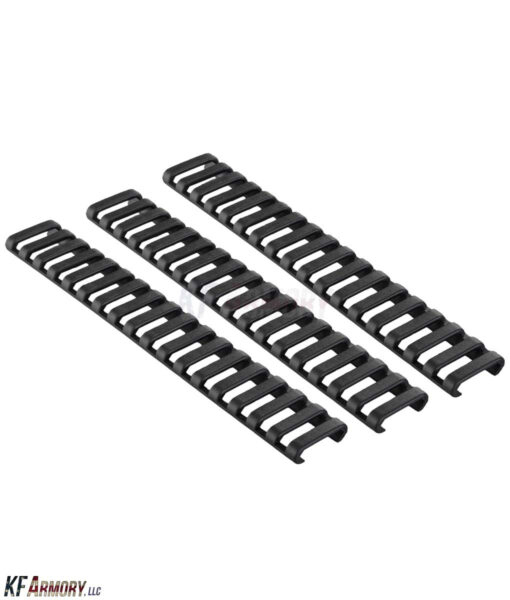 ERGO 18-Slot Low-Pro Ladder Rail Cover® – 3 Pack – Black