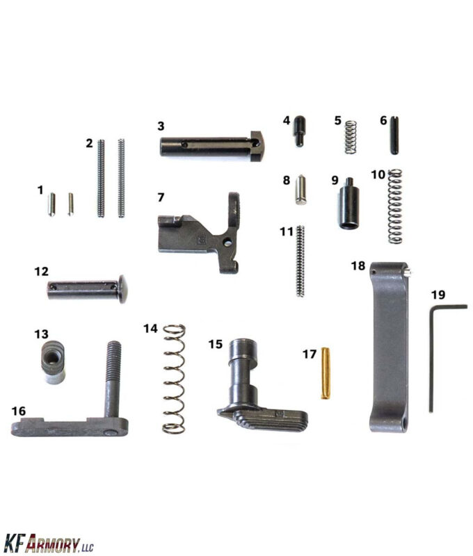 Geissele AR-15 Standard Lower Parts Kit, No Grip - KF Armory, LLC