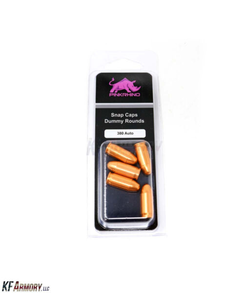 Mantis Pink Rhino Dummy Round Snap Caps – .380 ACP(5-Pack)