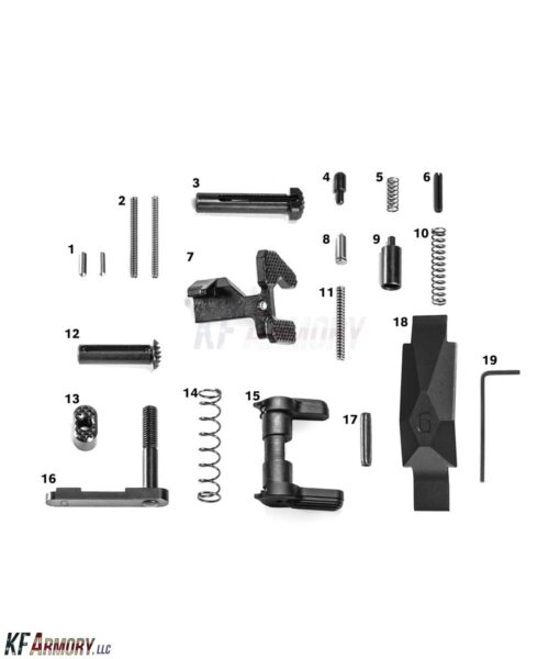 Geissele Ultra Duty Lower Parts Kit, No Grip - Black