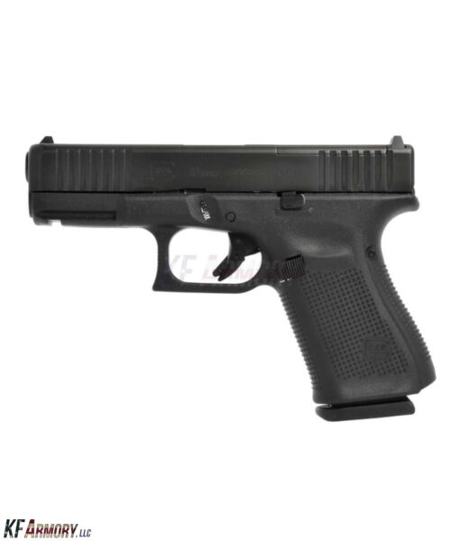 Glock G19 GEN 5 MOS 9mm Fixed Polymer Sights Front Serrations - Black (Glock Blue Label)