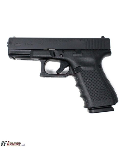 Glock G19 Gen 4 9mm Front Serrations - Black (Glock Blue Label)