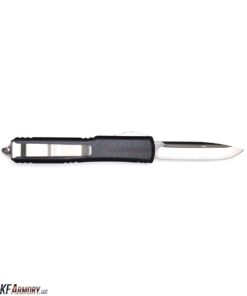 Microtech Ultratech Auto OTF Single Edge Satin Blade, Black Handle - 121-4