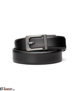Kore X3 Buckle Leather Buckle and Belt Set - Black