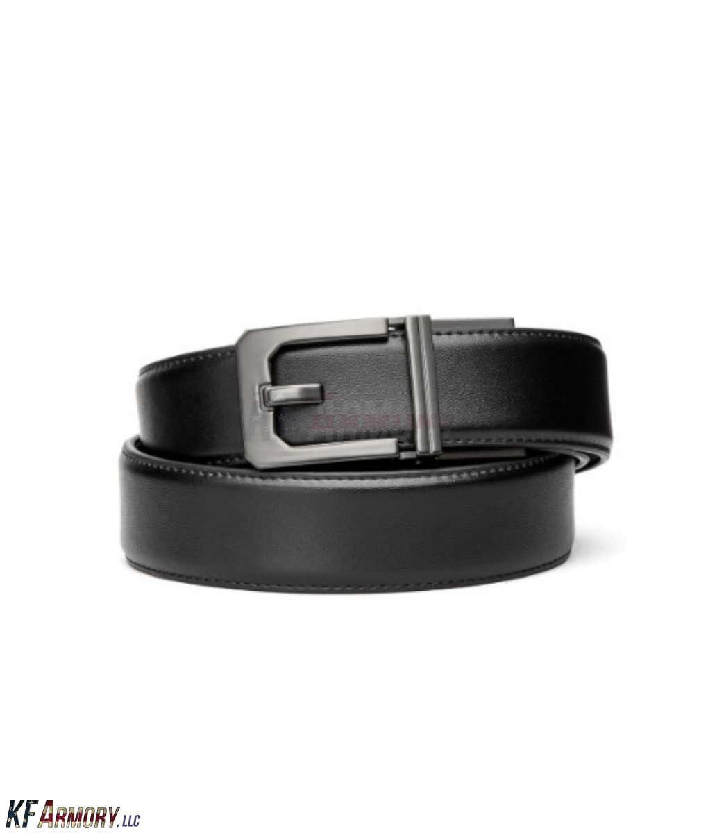 Kore X3 Buckle Leather Buckle and Belt Set – Black – KF Armory, LLC