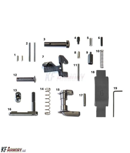 Geissele Automatics Super Duty Lower Parts Kit, No Grip - Black