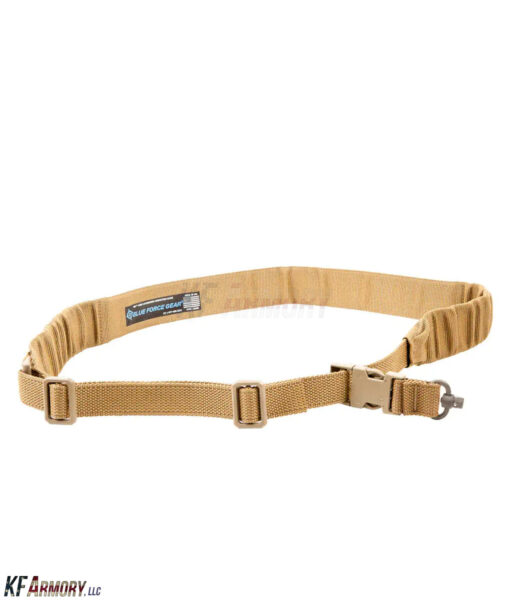 Blue Force Gear One Point Sling, Bungee, Push Button Adapter - Coyote Brown
