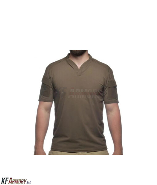 Velocity Systems Boss Rugby, Short Sleeve, Large - Coyote Brown