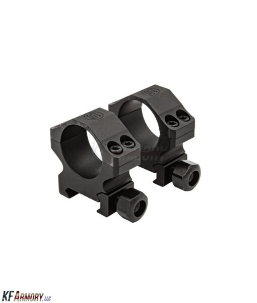 SIG Sauer ALPHA1 Hunting Scope Rings, 34MM, 1.12" Height - Matte Black