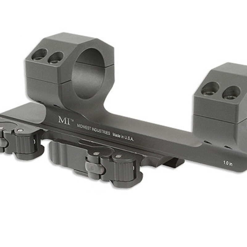 MIDWEST 1" QD Scope Mount 1.4" Offset - Black