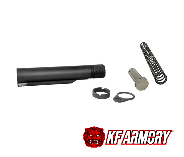 Geissele Automatics Premium MIL-SPEC Buffer Tube Assembly with Super 42, H2 - Black