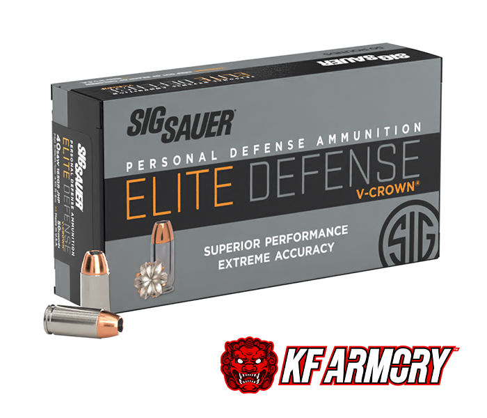 Sig Sauer 40S&W, 165GR, ELITE V-CROWN, JHP