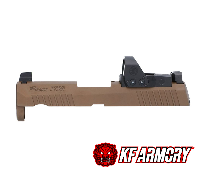 Sig Sauer P320 X SUB-COMPACT 9MM 3.6" SLIDE ASSEMBLY, ROMEO1PRO, COYOTE BROWN
