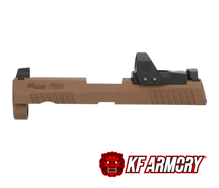 Sig Sauer P320 RXP CARRY/COMPACT 9MM 3.9" SLIDE ASSEMBLY, ROMEO1PRO, COYOTE BROWN