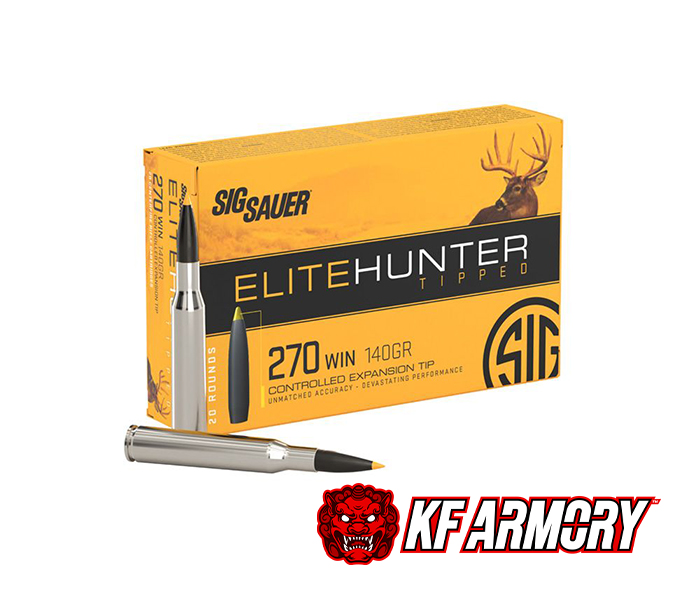 Sig Sauer 270 Win, 140GR, Elite Hunter Tipped