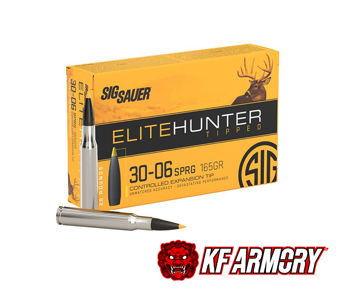 Sig Sauer 30-06 SPRG, 165GR, Elite Hunter Tipped