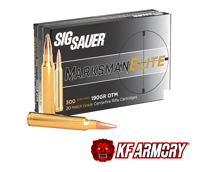 Sig Sauer 300 WIN MAG, 190GR, ELITE MATCH GRADE, OTM, BOX/20