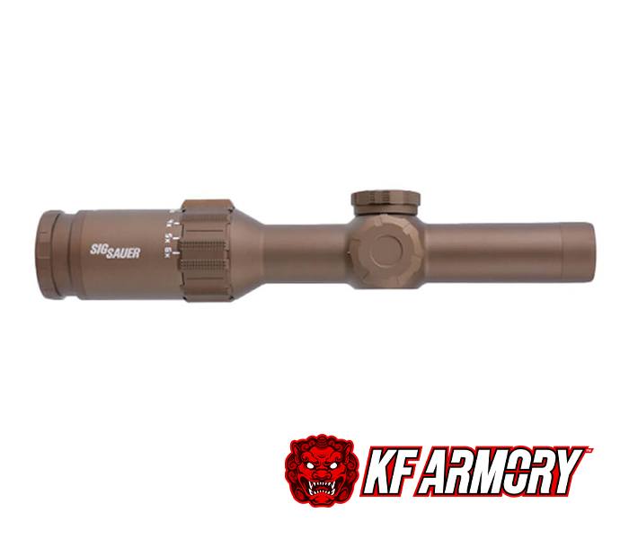 Sig Sauer TANGO6T 1-6X24MM, SECOND FOCAL PLANE- HELLFIRE RETICLE- FDE