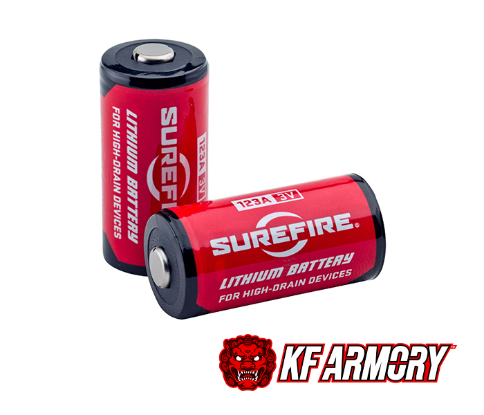 SUREFIRE SF123A BATTERIES 2PK LITHIUM