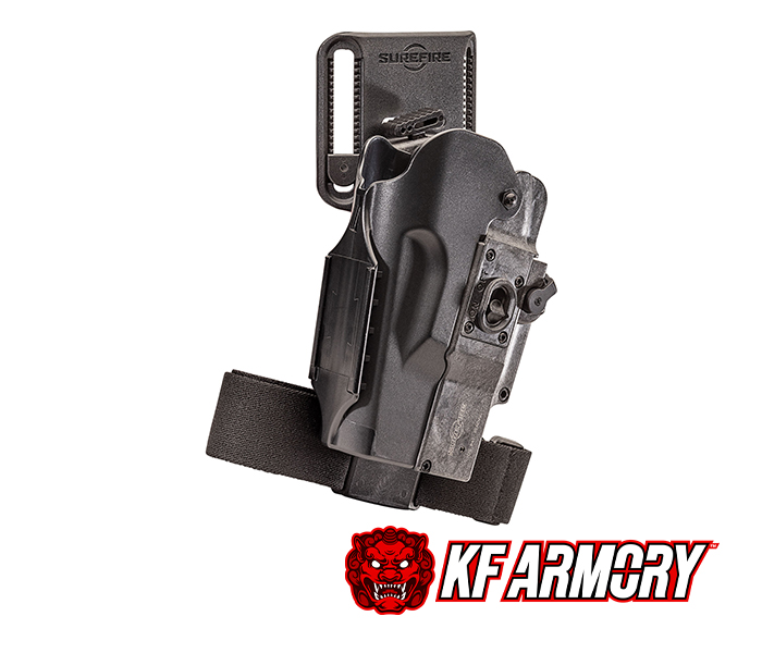 Surefire MASTERFIRE Pro Rapid Deploy Quick-Draw Holster for Use with SureFire MasterFire System Black