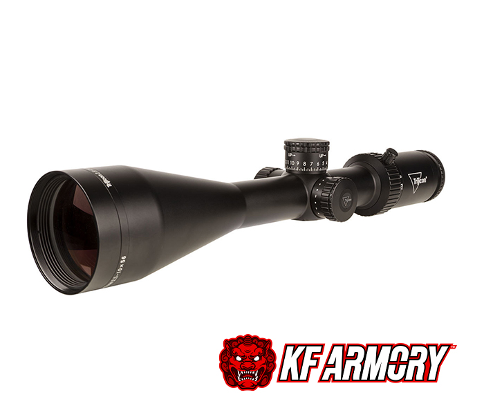 Trijicon® Credo® HX 2.5-10x56 Second Focal Plane (SFP) Riflescope w/ Green MOA Precision Hunter, 30mm Tube, Satin Black, Exposed Elevation Adjuster w/ Return to Zero Feature