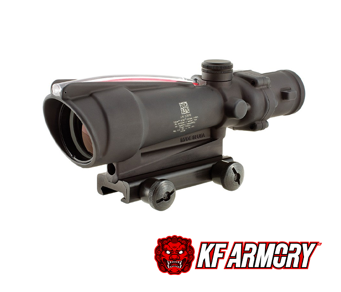 Trijicon® ACOG® 3.5x35 BAC Riflescope - .223 / 5.56 BDC Red Chevron Reticle, Thumbscrew Mount, Tritium / Fiber Optics Illuminated