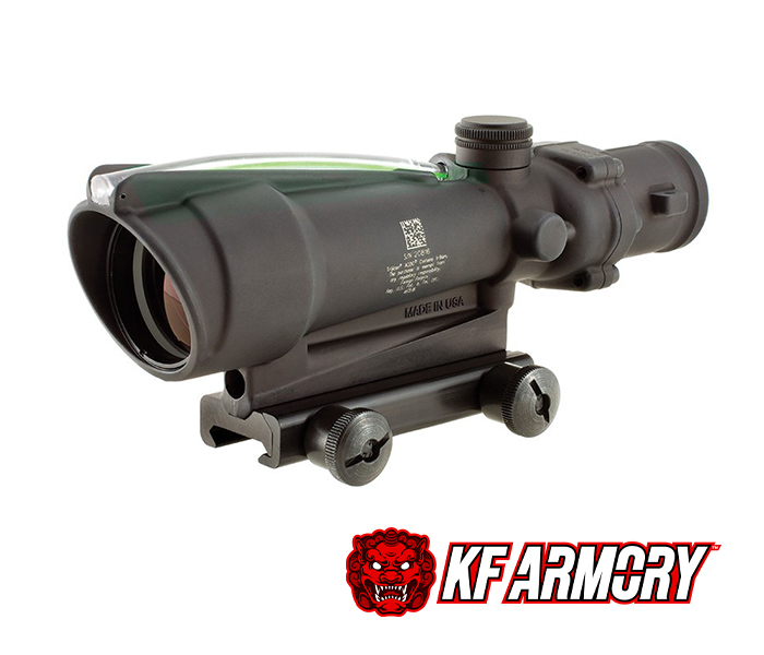 Trijicon® ACOG® 3.5x35 BAC Riflescope - .223 / 5.56 BDC Green Horseshoe Reticle, Thumbscrew Mount, Tritium / Fiber Optics Illuminated