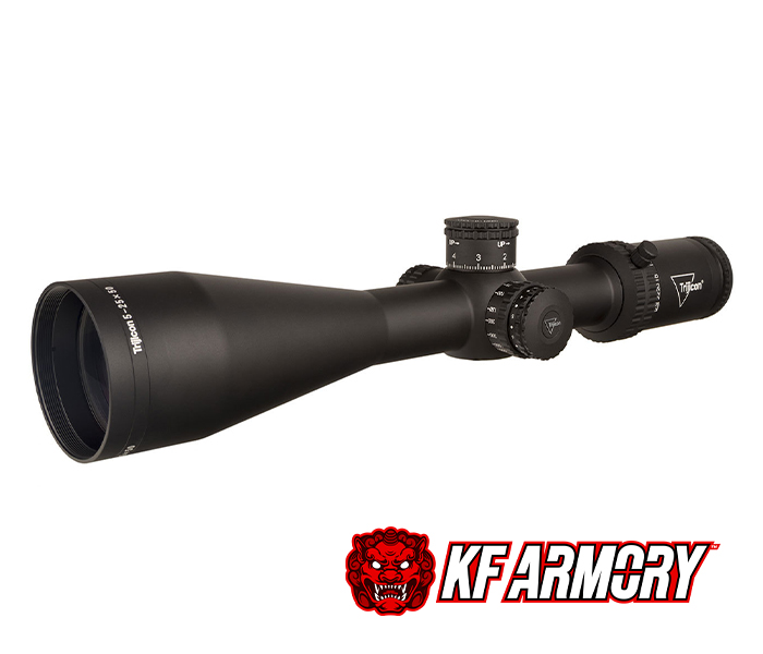 Trijicon® Tenmile® 5-25x50 Second Focal Plane (SFP) Riflescope w/ Red MRAD Center Dot, 30mm Tube, Matte Black, Exposed Elevation Adjuster w/ Return to Zero Feature