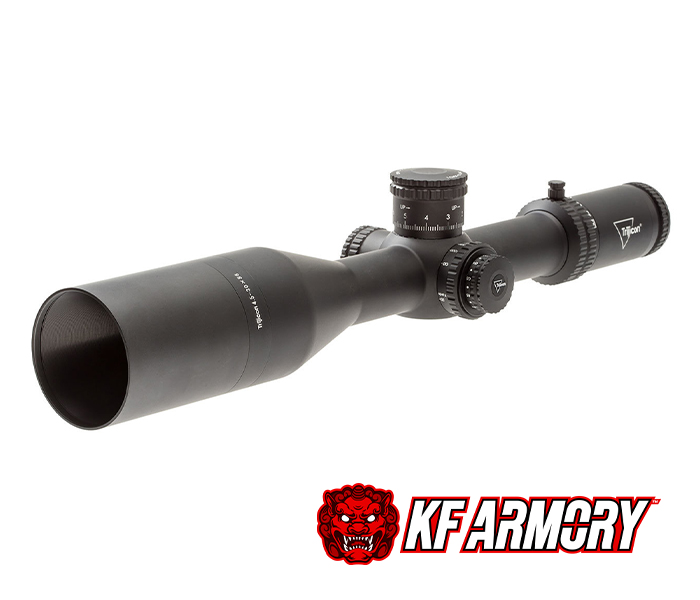 Trijicon® Tenmile® 4.5-30x56 Second Focal Plane (SFP) Long-Range Riflescope w/ Red/Green MRAD Long Range, 34mm Tube, Matte Black, Exposed Elevation Adjuster w/ Return to Zero Feature