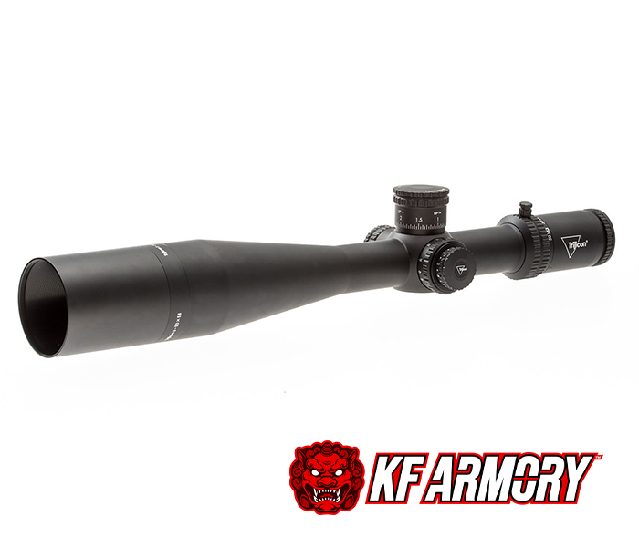 Trijicon® Tenmile® 5-50x56 Second Focal Plane (SFP) Extreme Long-Range Riflescope w/ Red/Green MRAD Center Dot w/ Wind Holds, 34mm Tube, Matte Black, Exposed Elevation Adjuster w/ Return to Zero Feature