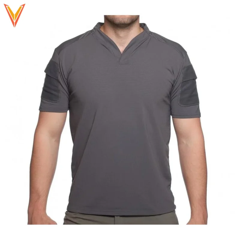 VELOCITY SYSTEMS Rugby Shirt Short Sleeve - GRY