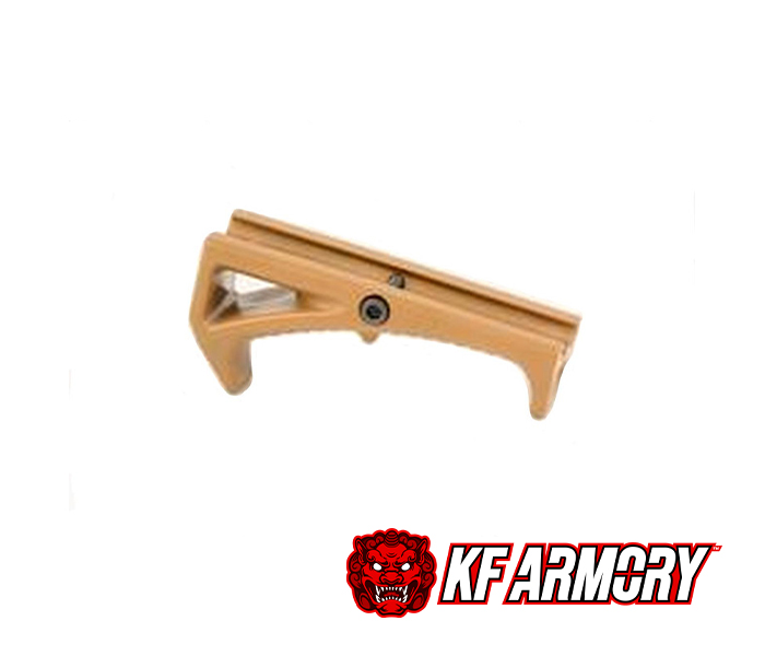B&T angled fore grip / hand stop with NAR interface- color coyote tan
