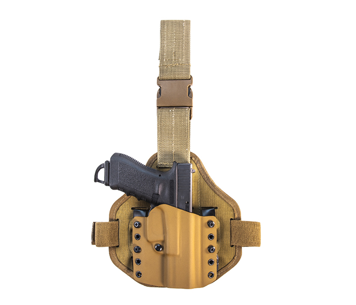 HSGI Single-Point Drop Leg Warrior Combo SIG P320X Right Hand Coyote Brown