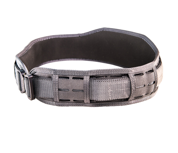 HSGI Laser Slim-Grip® Padded Belt - Slotted Large Wolf Gray