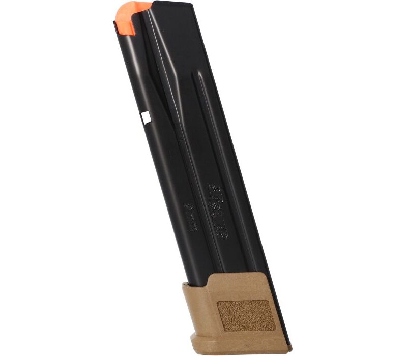 SIG SAUER, MAGAZINE, P320, 9MM, FULL, 21 RD, M17 COYOTE