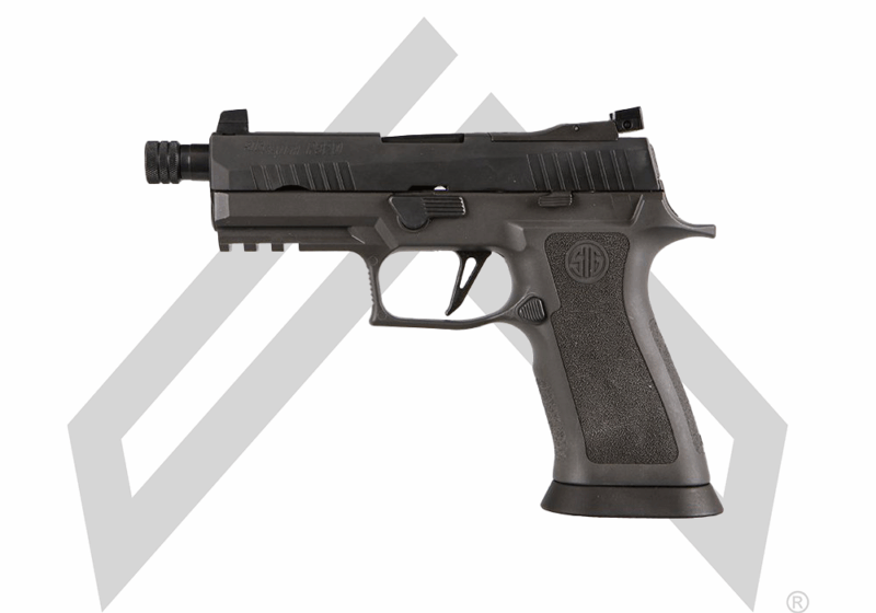 SIG, P320, 9MM, 4.6IN, LEGION, GRAY , STRIKER, X-RAY 3 ADJ SUPP SIGHTS, TXG GRIP, (3) 17RD STEEL MAG, THREADED (1/2-28 RH)