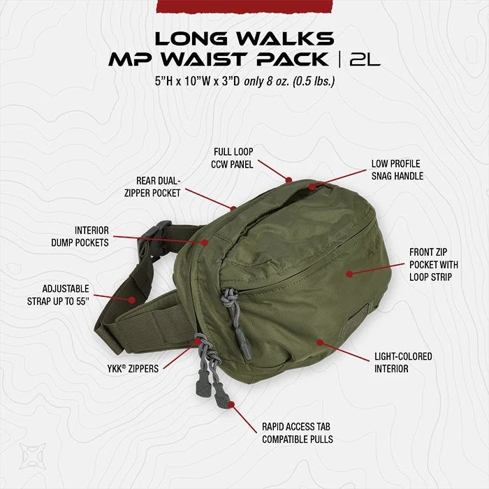 VERTX Long Walks Multipurpose Waist Pack